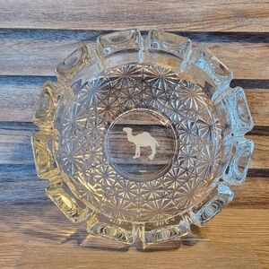 Joe Camel Vintage Heavy Crystal Type Tray 6 inch Round